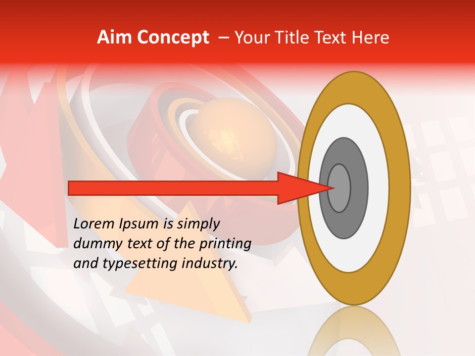 Arrows Sparse Symbol PowerPoint Template
