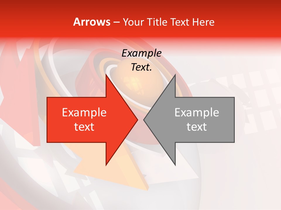 Arrows Sparse Symbol PowerPoint Template