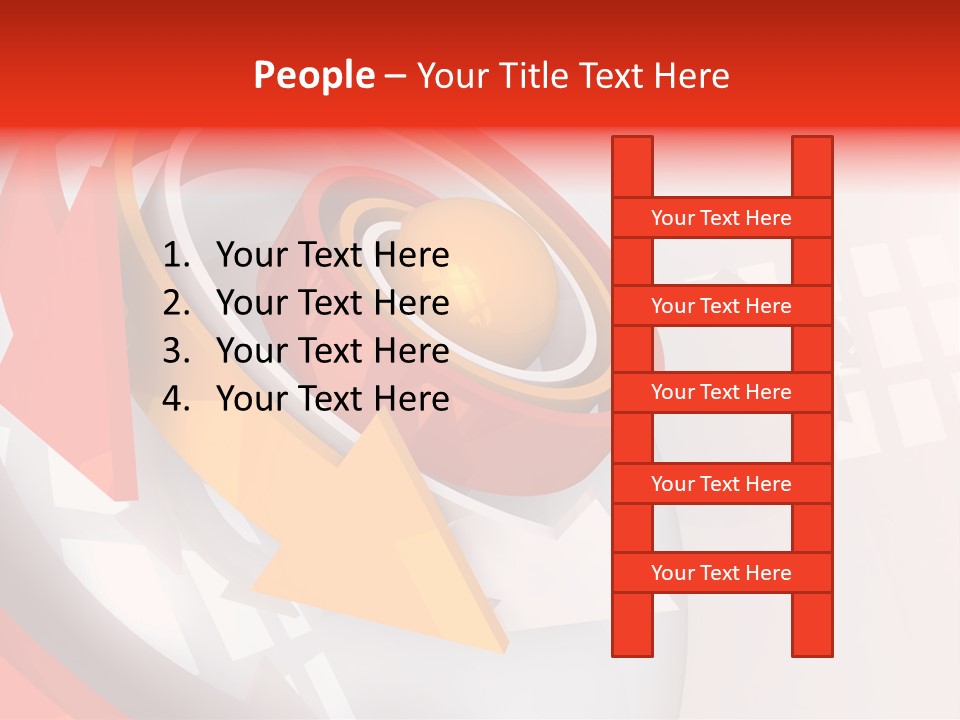 Arrows Sparse Symbol PowerPoint Template