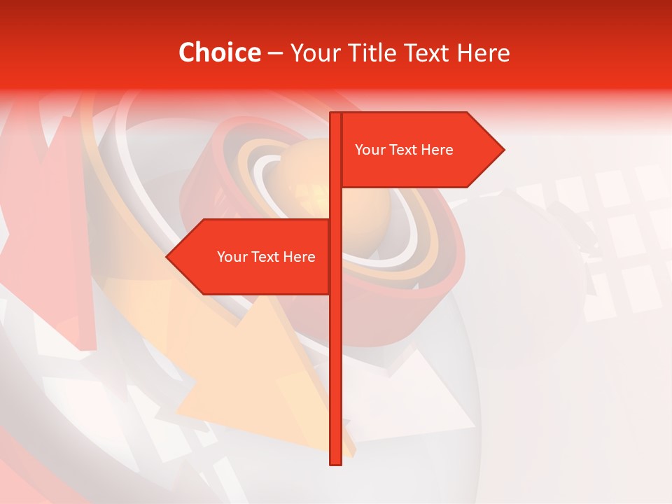 Arrows Sparse Symbol PowerPoint Template