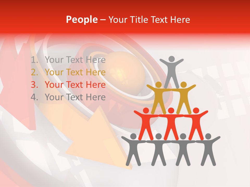 Arrows Sparse Symbol PowerPoint Template