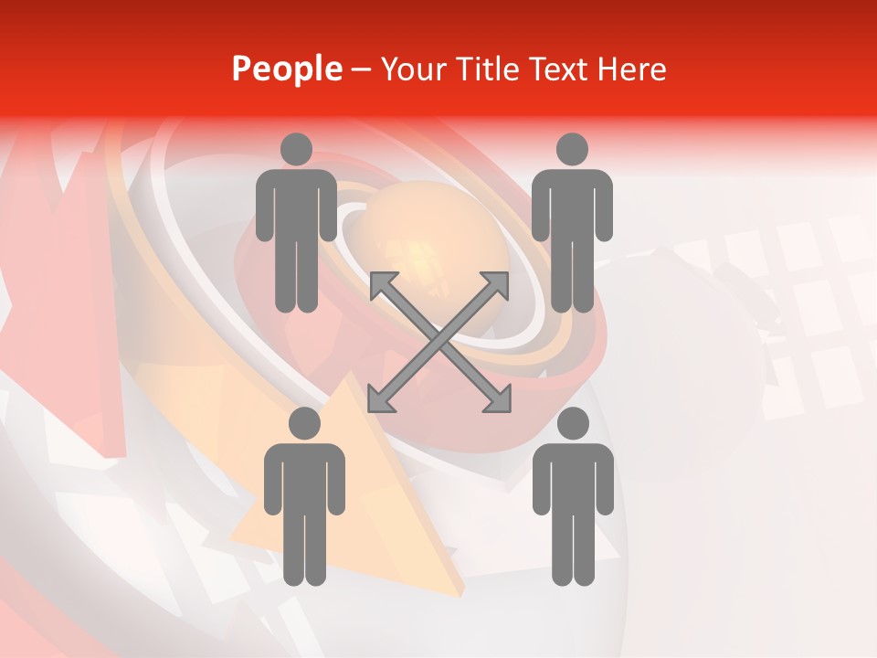 Arrows Sparse Symbol PowerPoint Template