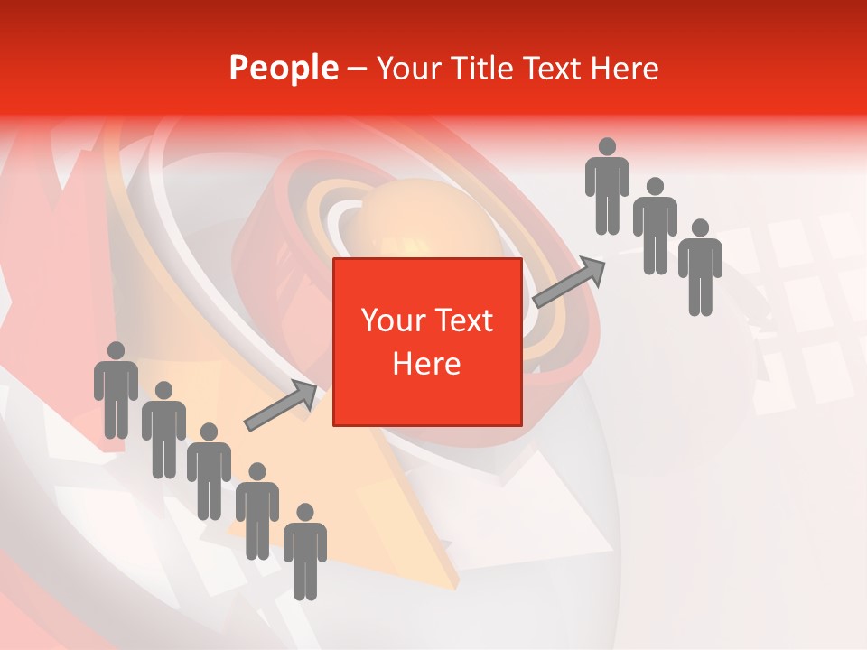 Arrows Sparse Symbol PowerPoint Template