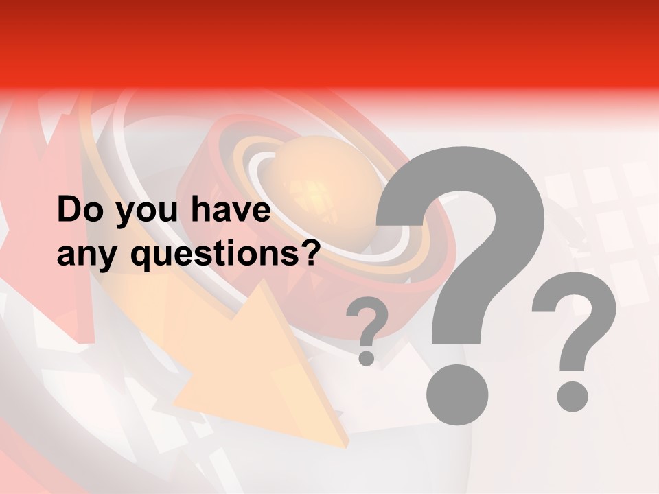 Arrows Sparse Symbol PowerPoint Template