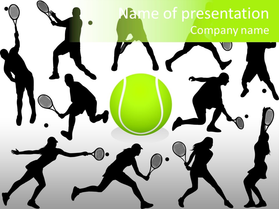 Wta Women Serve PowerPoint Template