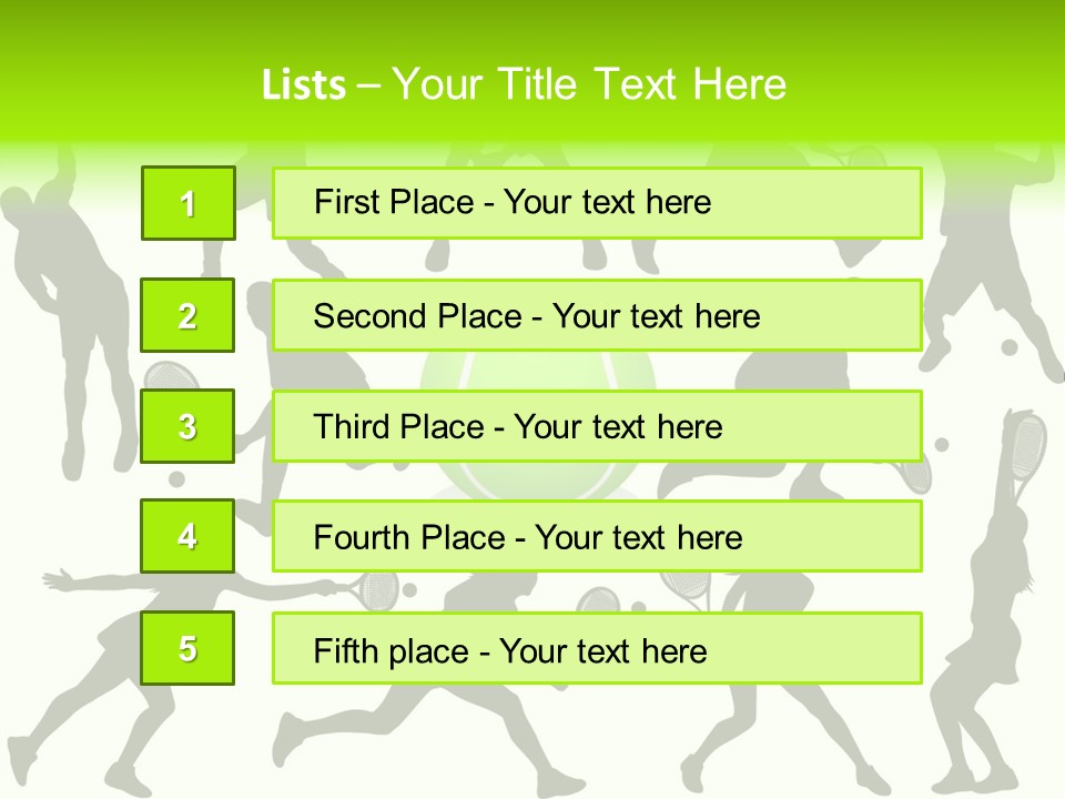 Wta Women Serve PowerPoint Template