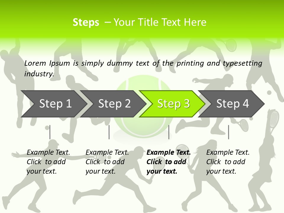 Wta Women Serve PowerPoint Template