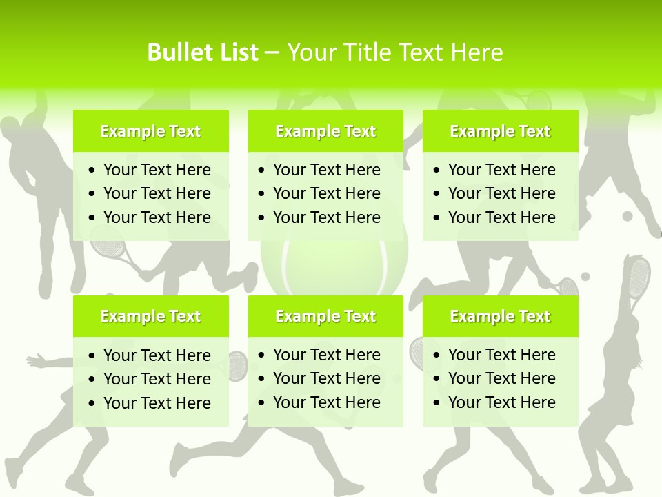Wta Women Serve PowerPoint Template
