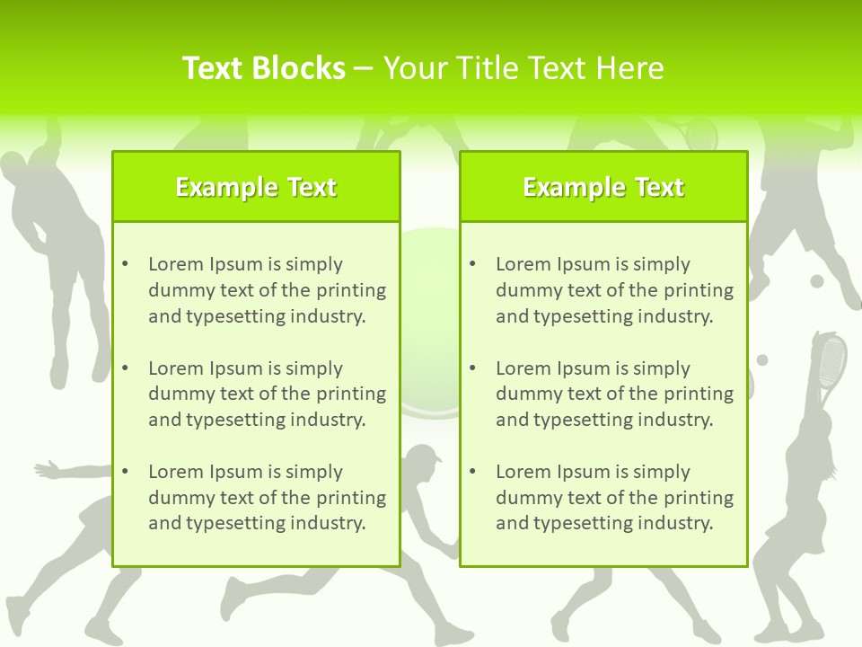 Wta Women Serve PowerPoint Template