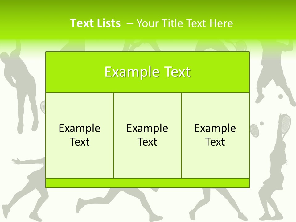 Wta Women Serve PowerPoint Template