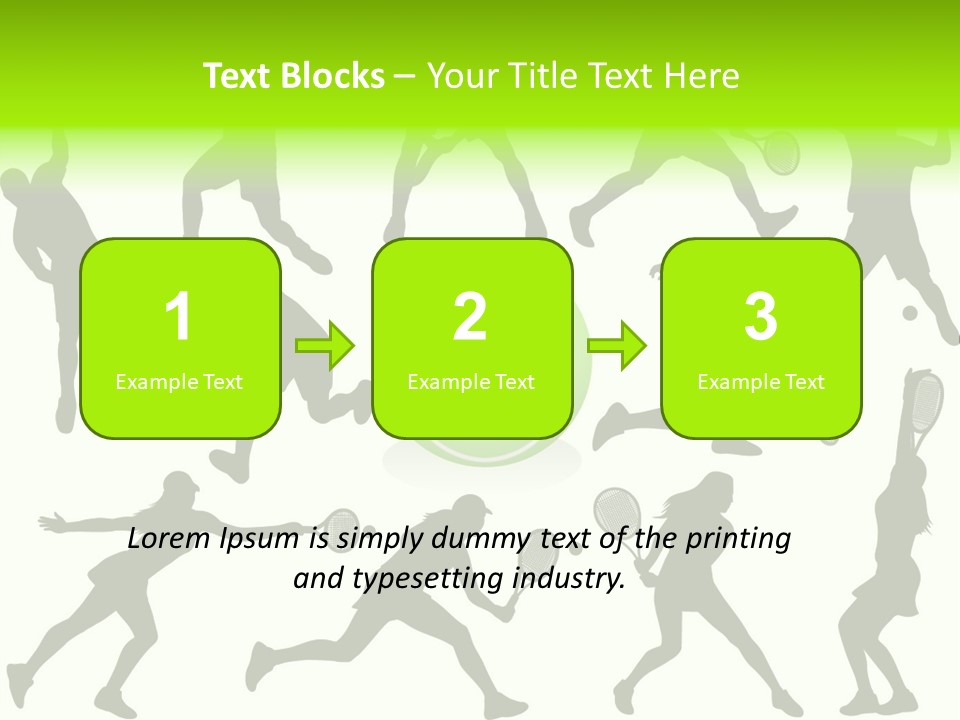 Wta Women Serve PowerPoint Template