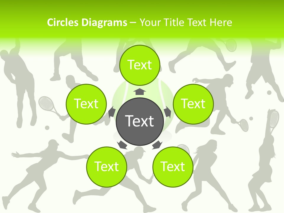 Wta Women Serve PowerPoint Template