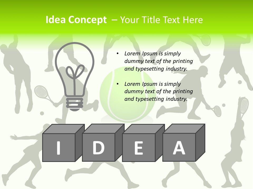 Wta Women Serve PowerPoint Template