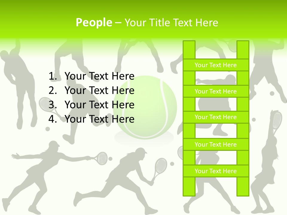 Wta Women Serve PowerPoint Template