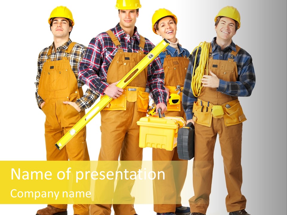 Drill Cable Occupation PowerPoint Template