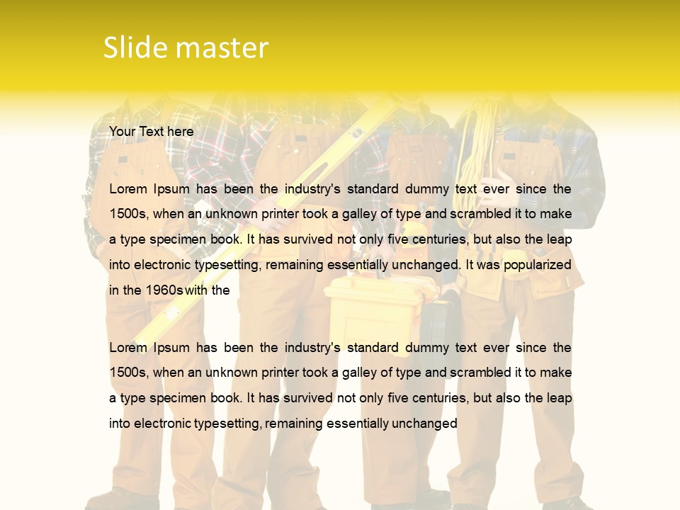 Drill Cable Occupation PowerPoint Template