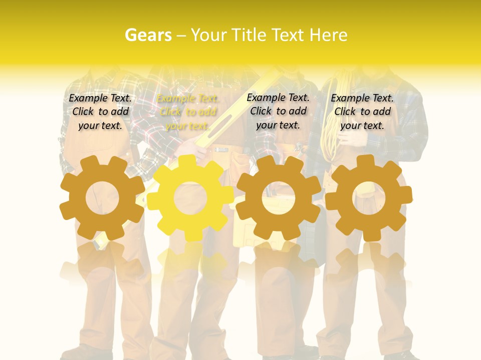 Drill Cable Occupation PowerPoint Template