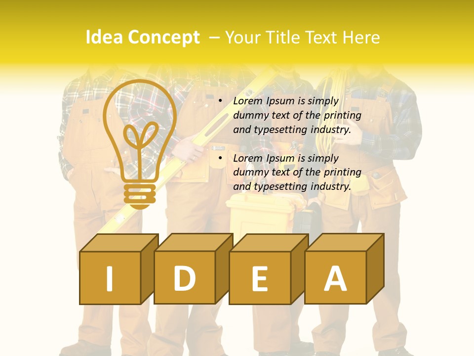 Drill Cable Occupation PowerPoint Template