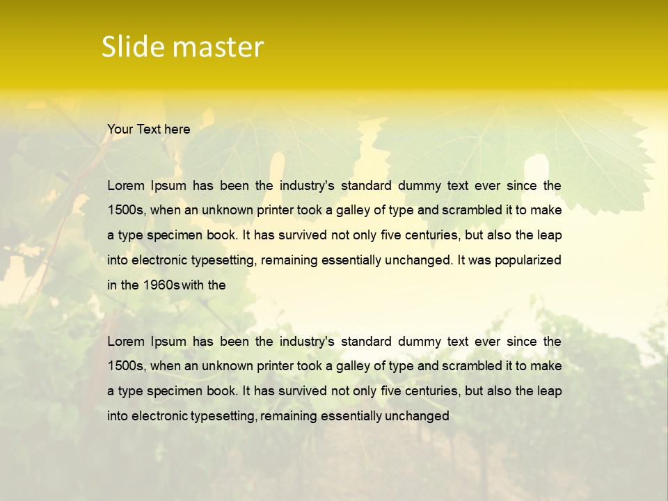 Napa Beauty Agriculture PowerPoint Template