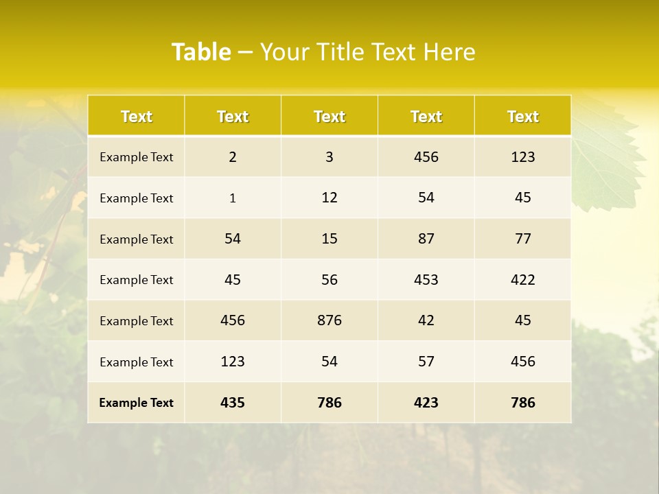 Napa Beauty Agriculture PowerPoint Template