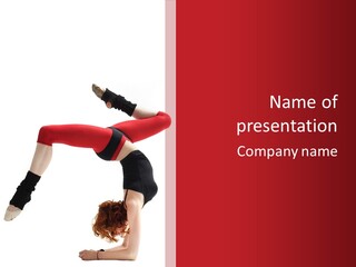 Cool Performer Flexibility PowerPoint Template