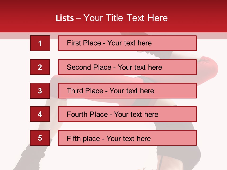 Cool Performer Flexibility PowerPoint Template
