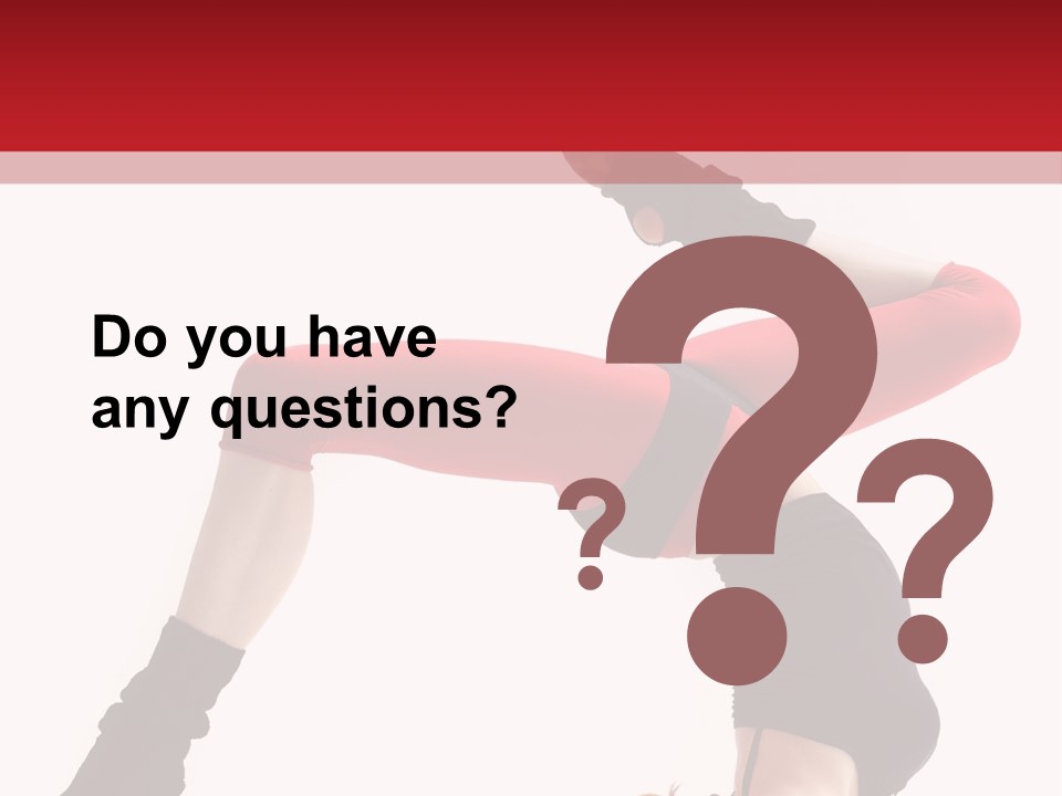 Cool Performer Flexibility PowerPoint Template