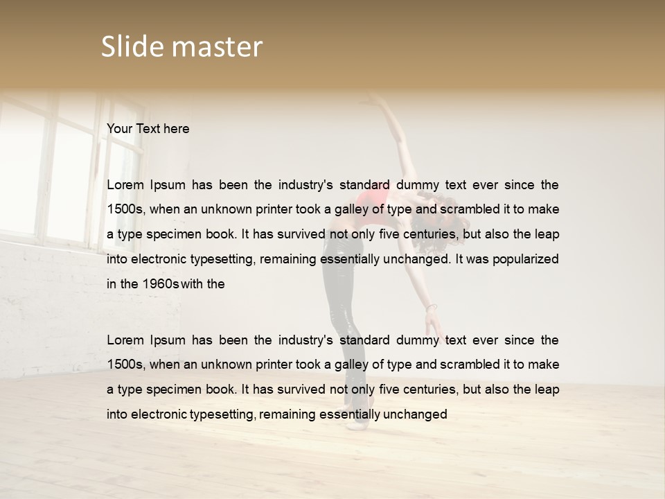 Stretching Young Passion PowerPoint Template