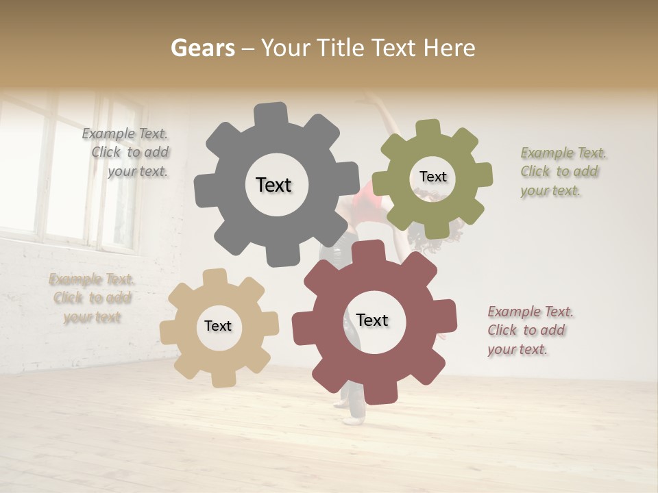 Stretching Young Passion PowerPoint Template