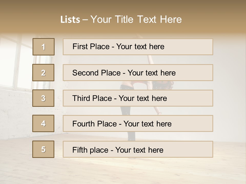 Stretching Young Passion PowerPoint Template