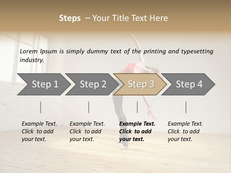 Stretching Young Passion PowerPoint Template