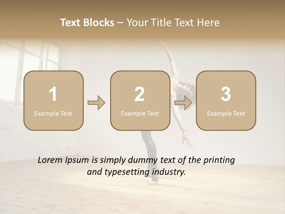 Stretching Young Passion PowerPoint Template