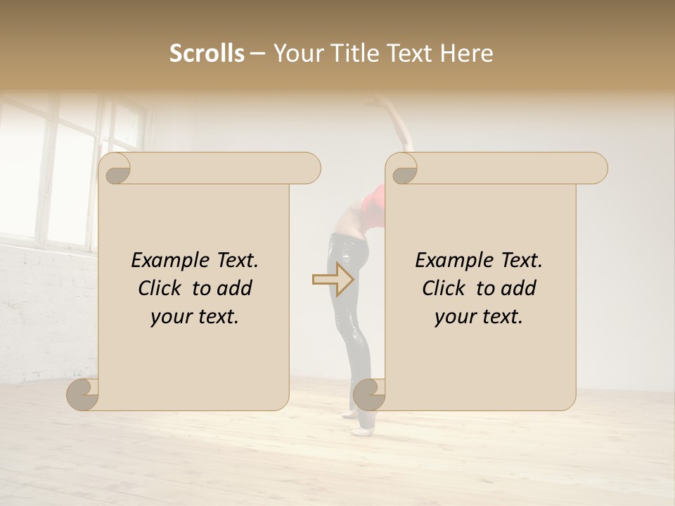 Stretching Young Passion PowerPoint Template