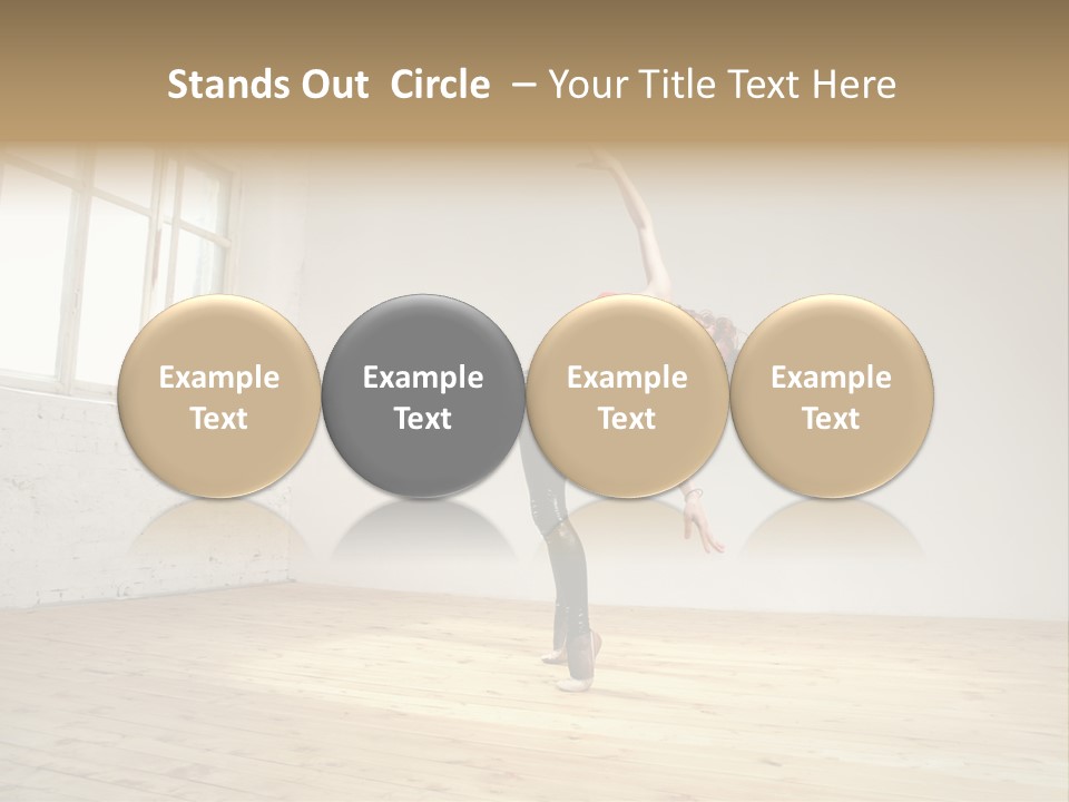 Stretching Young Passion PowerPoint Template