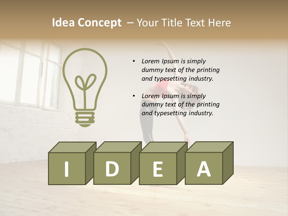 Stretching Young Passion PowerPoint Template