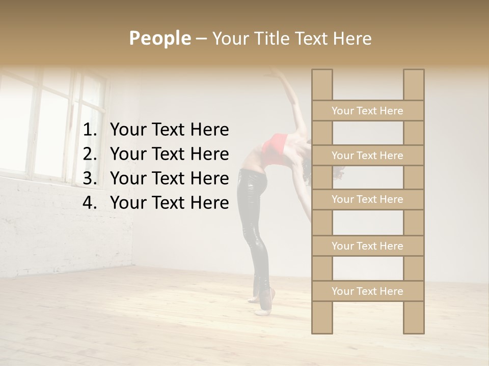 Stretching Young Passion PowerPoint Template