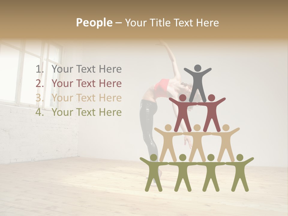 Stretching Young Passion PowerPoint Template