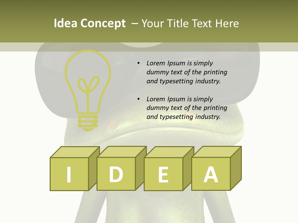 Ecosystem Sticky Toes PowerPoint Template