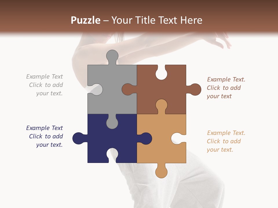 Cheerful Female Motion PowerPoint Template