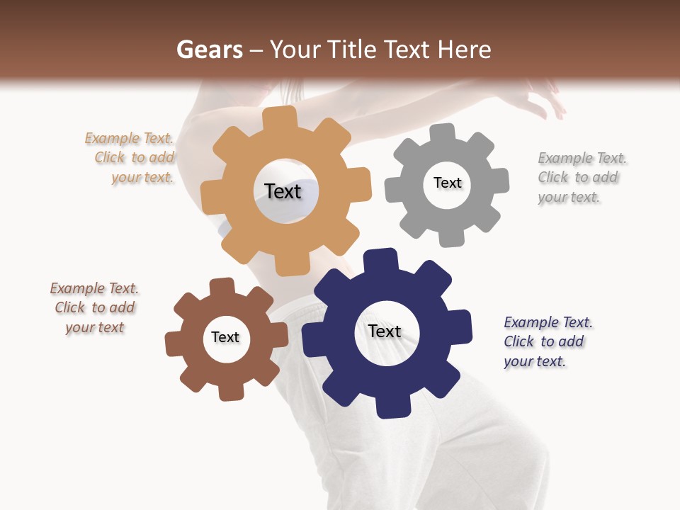 Cheerful Female Motion PowerPoint Template