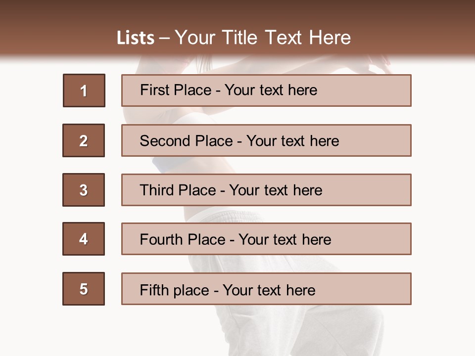 Cheerful Female Motion PowerPoint Template