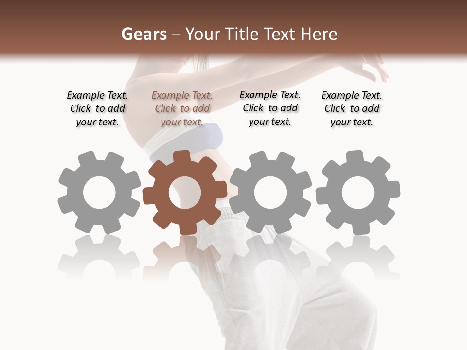 Cheerful Female Motion PowerPoint Template