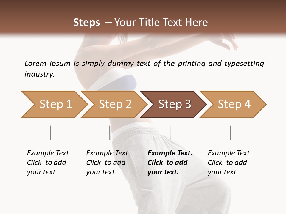 Cheerful Female Motion PowerPoint Template