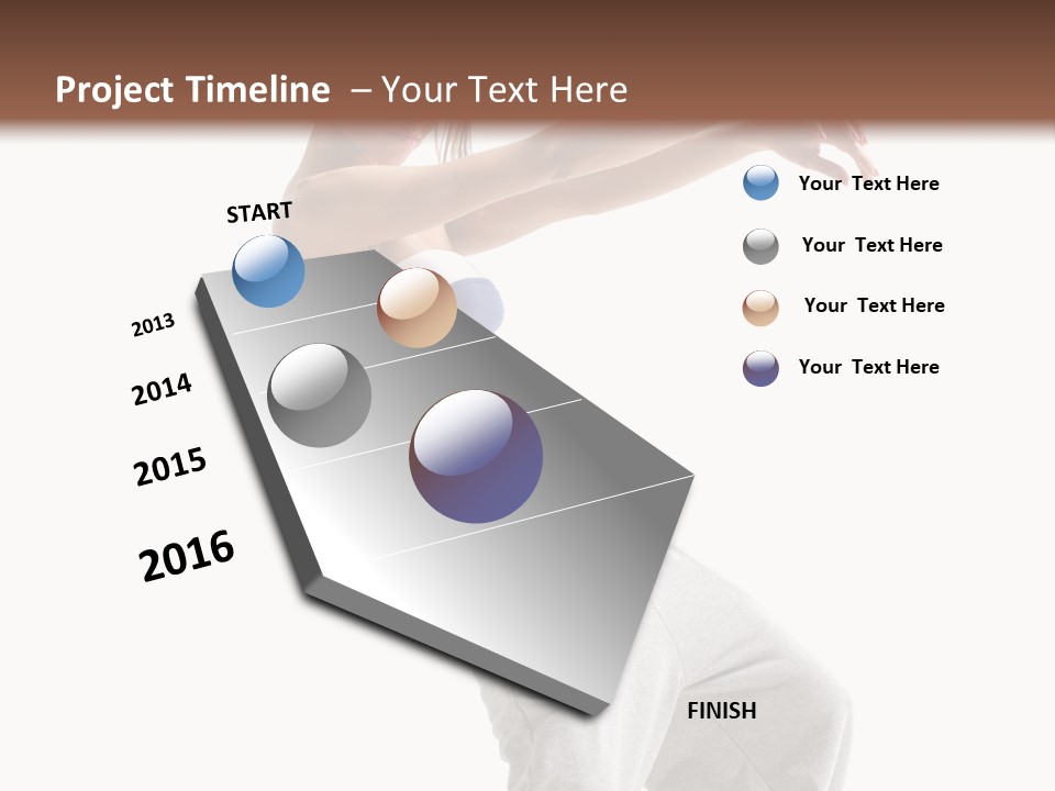Cheerful Female Motion PowerPoint Template