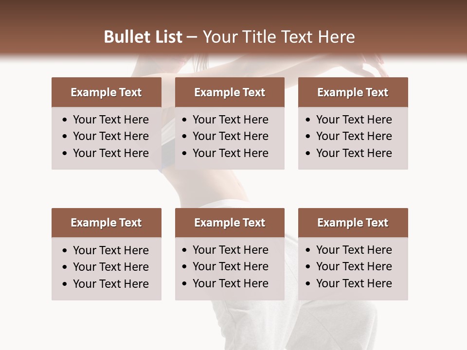 Cheerful Female Motion PowerPoint Template