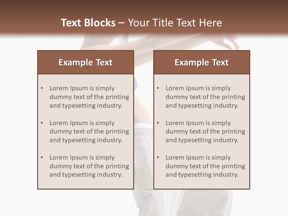 Cheerful Female Motion PowerPoint Template