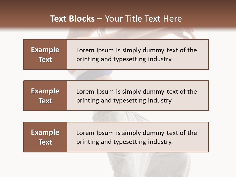 Cheerful Female Motion PowerPoint Template