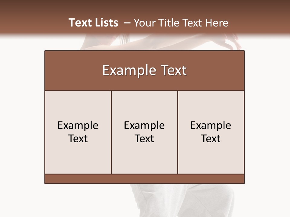 Cheerful Female Motion PowerPoint Template