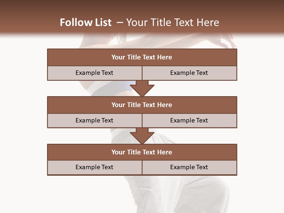 Cheerful Female Motion PowerPoint Template