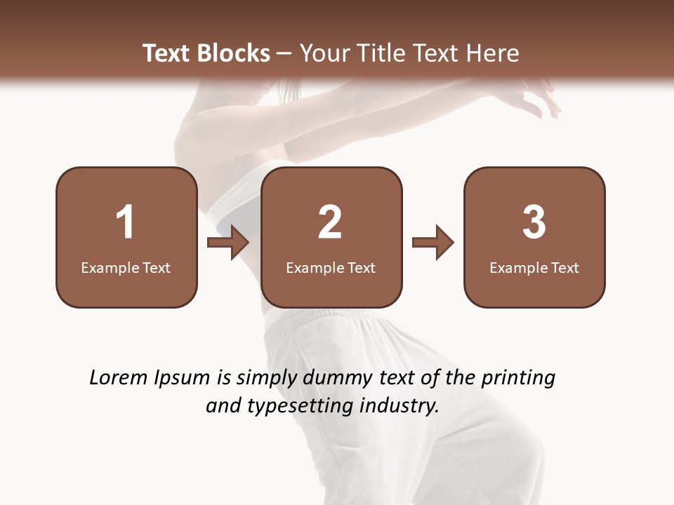 Cheerful Female Motion PowerPoint Template